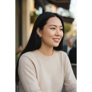 Vintage 1980s Cat's Eye Stone Clip-On Earrings